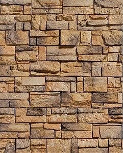Papel de Parede Muro Pedras Canjiquinha em Filetes e Mosaico