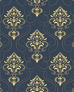 Papel de Parede Damask Turkesa