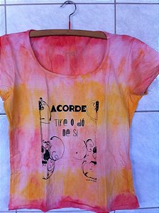 Baby Look Tie Dye Feminina - Acorde "G"