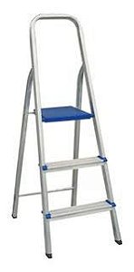 Escada  Alumínio 3 degraus MOR