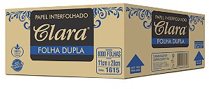 Papel Higiênico Cai-Cai  Interfolhado 100 % 8.000 Folhas Duplas