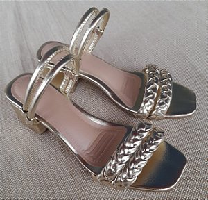 Sandália Feminina Salto bico quadrado RC178