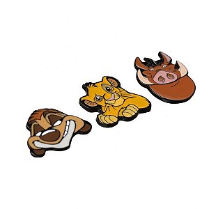 Kit 3 Pins Rei Leão