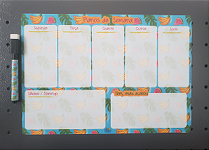 Planner magnético - Frutas