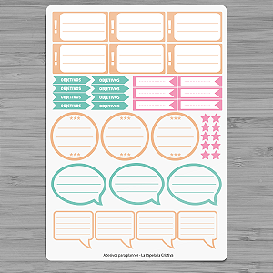 Adesivo Escreve MUITO! - Cartela 5un