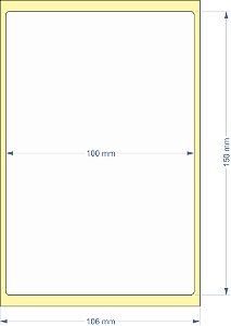 Etiqueta AUTOADESIVA TÉRMICA 100x150mm rolo c/250 unidades - Argox Elgin Tomate Datamax