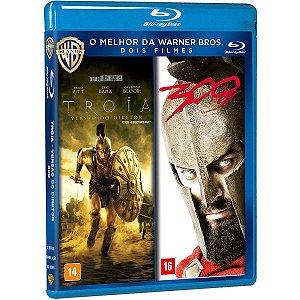 Blu-Ray Duplo  Troia Versão Do Diretor + 300