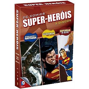 DVD Dc Comics Super-heróis (3 Discos)