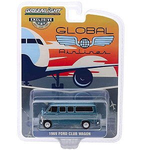 Ford Club Wagon Global Airlines 1969 Greenlight  - 1/64