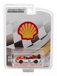 CARRO GREENLIGHT CHEVY CORVETTE C6 SHELL OIL 1/64 - 2009