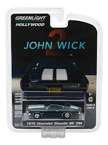 Carro Chevrolet Chevelle SS 396 (1970) John Wick 2 1/64 Greenlight