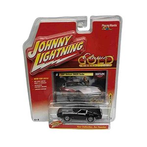 Carro Johnny Lightning Datsun 208ZX Turbo preto 1981 1/64
