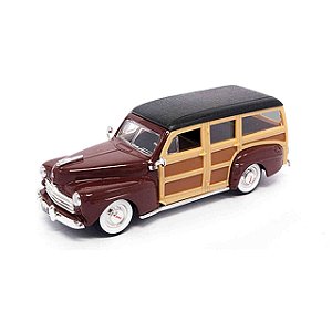 Carro Lucky Ford Woody Bordô 1948 1/43