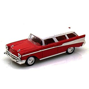 Carro Lucky Chevrolet Nomad Vermelho 1957 1/43