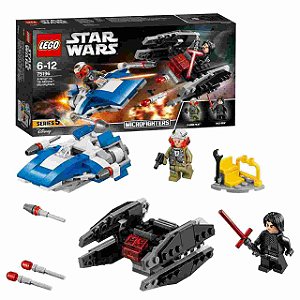 Lego Star Wars A-Wing vs. TIE Silencer Microfighters 75196
