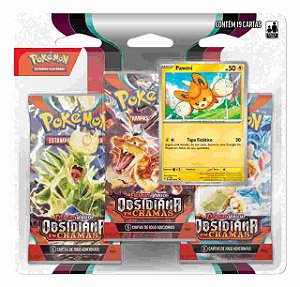 Pokémon Pawmi Obsidiana em Chamas - Blister Triplo Copag