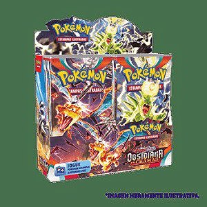 Booster Carta Pokémon Obsidiana Em Chamas Copag 36 envelopes