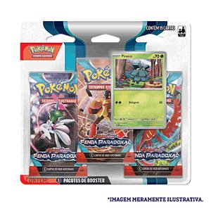 Triple Pack Pokémon Pineco Escarlat Violet 4 Fenda Paradoxal