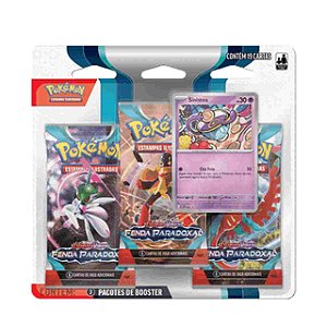 Triple Pack Pokémon Sinistea Escarlat Violet 4 Fenda Paradoxal