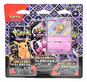 Blister Triplo Pokémon Destinos de Paldea Fidough Brilhante