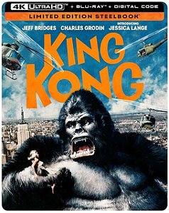 Steelbook 4K UHD + Blu-Ray King Kong (1976) (sem pt)