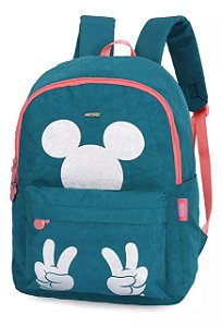 Mochila Bolsa Disney Mickey Mouse Verde Luxcel