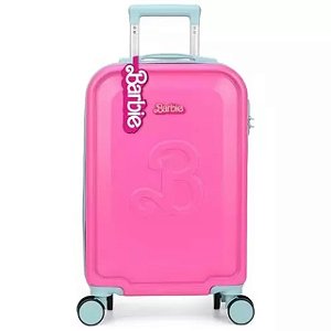 Mala De Viagem Rodinha Pequena Bordo Barbie Rosa