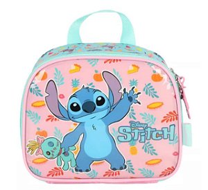 Lancheira Térmica Escolar Stitch Rosa Luxcel