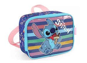 Lancheira Térmica Escolar Stitch Azul Luxcel