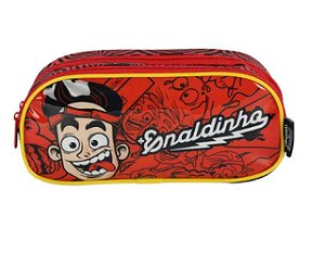 Estojo 2 Divisórias Enaldinho Preto Luxcel