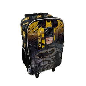 Mochila Alça e Rodas Batman Preta Luxcel