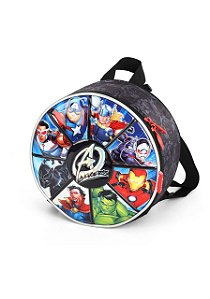 Lancheira Térmica Escolar Vingadores Preta Luxcel