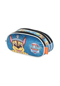 Estojo 3 Divisórias Patrulha Canina Chase Azul Luxcel