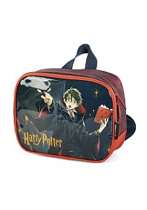 Lancheira Térmica Escolar Harry Potter Preta Luxcel