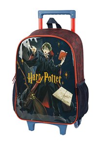 Mochila de Rodinhas Harry Potter Preta Luxcel