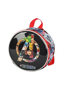 Lancheira Térmica Escolar Vingadores Preta Luxcel