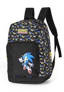 Mochila De Costas Sonic Preta Luxcel