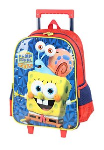 Mochila de Rodinhas Bob Esponja e Gary Luxcel