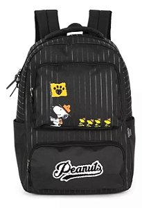 Mochila De Costas Snoopy Preta Luxcel