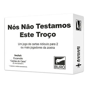 Jogo De Cartas Nós Não Testamos Este Troço - Buró