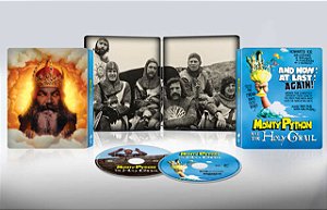 Steelbook 4K UHD + Blu-Ray Monty Python em Busca do Cálice Sagrado