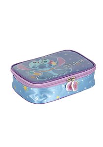 Estojo Box Escolar Stitch Violeta Luxcel