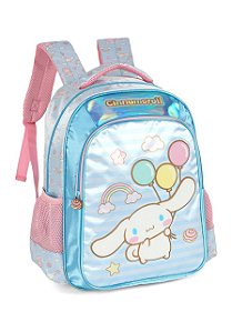Mochila De Costas Amigos da Hello Kitty Cinnamoroll Azul