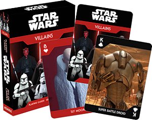 Baralho Jogo de Cartas Star Wars Villains (Aquarius)