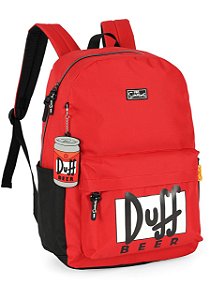 Mochila De Costas The Simpsons Duff Beer Vermelha Luxcel