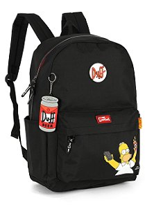 Mochila De Costas The Simpsons Duff Beer Preta Luxcel
