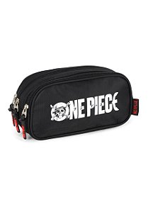 Estojo 3 Divisórias One Piece Going Merry Preto Luxcel