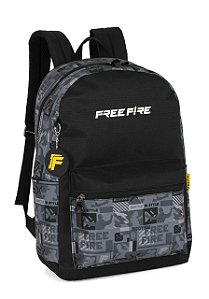Mochila De Costas Free Fire Preta Luxcel