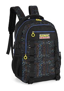 Mochila De Costas Sonic The Hedgehog Preto Luxcel