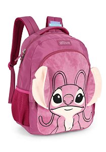 Mochila Costa Stitch Pelúcia Roxo Luxcel